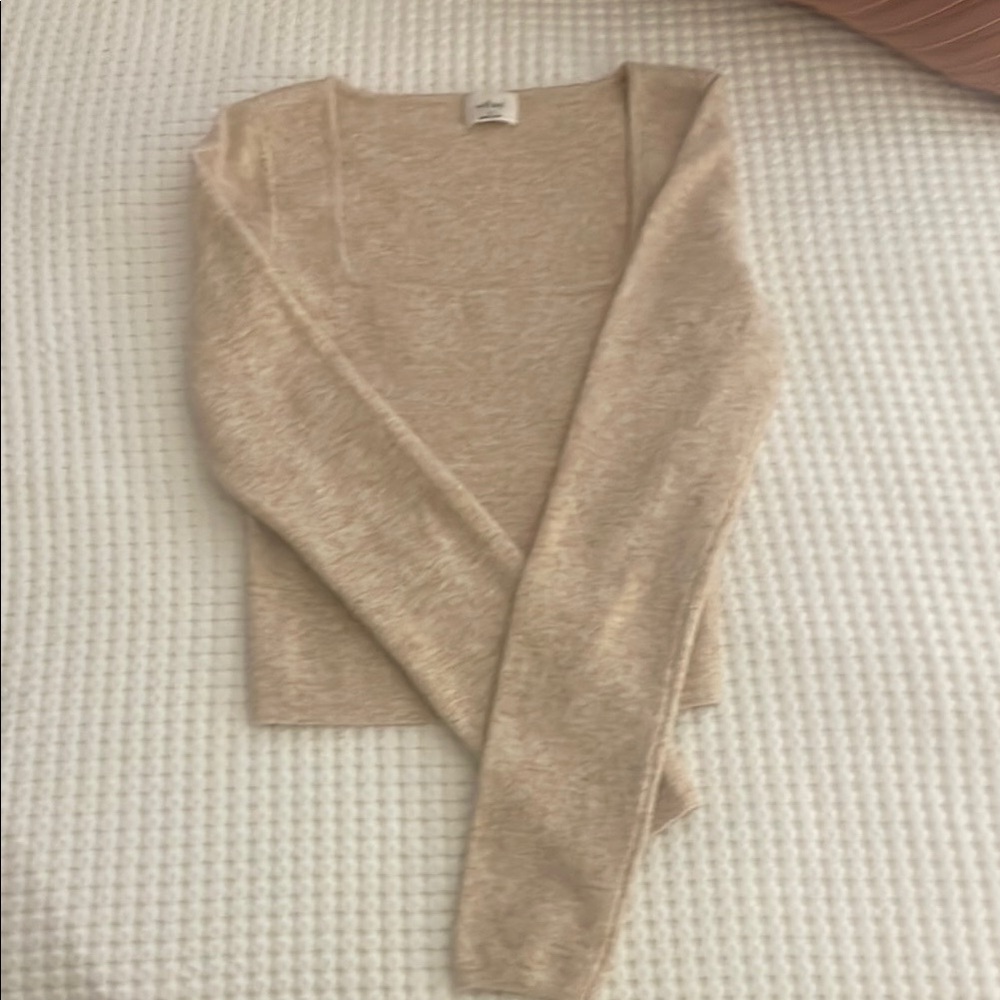 Wilfred Beige Cardigan Sweater